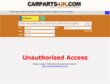 Tablet Screenshot of carparts-uk.com